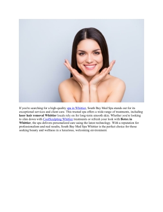 South Bay Med Spa - Whittier