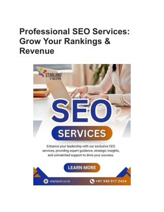 Professional SEO Services_ Grow Your Rankings & Revenue