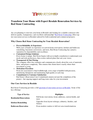 Rexdale Home Renovation Experts | Top Remodeling Services & Solutions