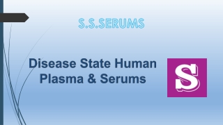 Disease state Human Plasma & Serums (5)