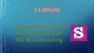 Human blood origin raw materials for IVD manufacturing (4)