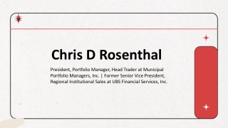 Chris D Rosenthal - A Data-Guided Decision-Maker - Novelty, Ohio