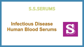 Infectious Disease Human Blood Serums (5)