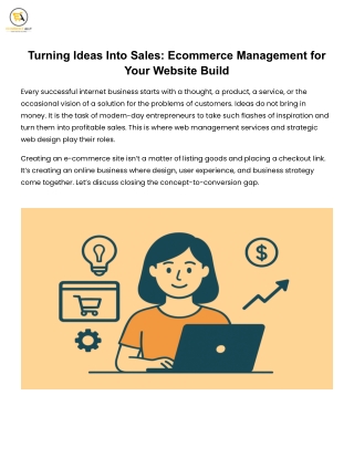 Turning Ideas Into Sales_ Ecommerce Management for Your Website Build