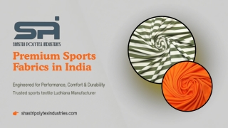 Premium Sports Fabrics in India