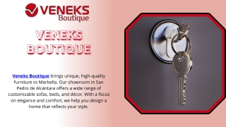 Exclusive Designer Sofas Marbella - Veneks Boutique