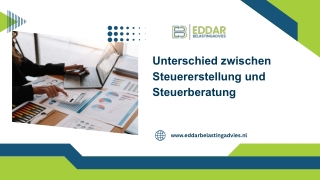 Unterschied zwischen Steuererstellung und Steuerberatung