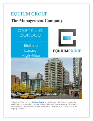 EQUIUM GROUP-The Management Company