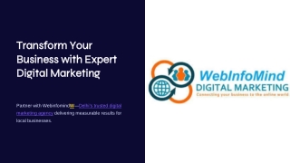 Best Digital Marketing Agency in Delhi | Webinfomind