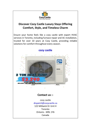 Discover Cozy Castle Luxury Stays Offering Comfort Style and Timeless Charm