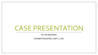 Case presentation of paediatric peptic ulcer disease
