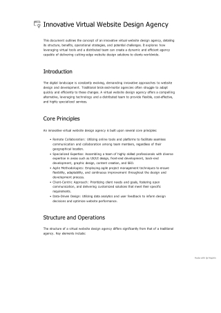 Innovative Virtual Website Design Agency