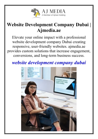 Website Development Company Dubai | Ajmedia.ae
