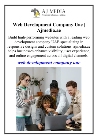 Web Development Company Uae | Ajmedia.ae