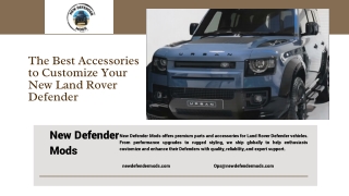 The Best Accessories to Customize Your New Land Rover Defender
