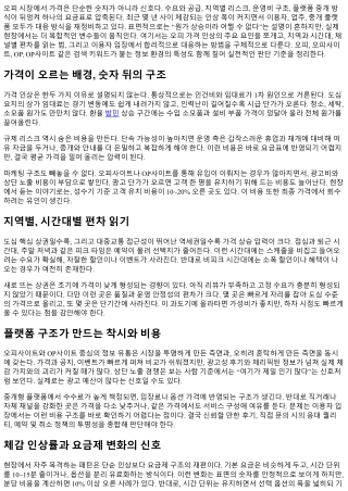 오피 가격 인상 이슈와 합리적 대처법