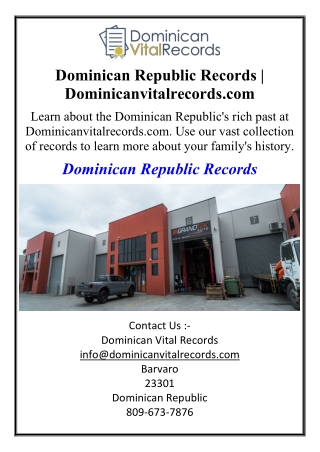 Dominican Republic Records | Dominicanvitalrecords.com
