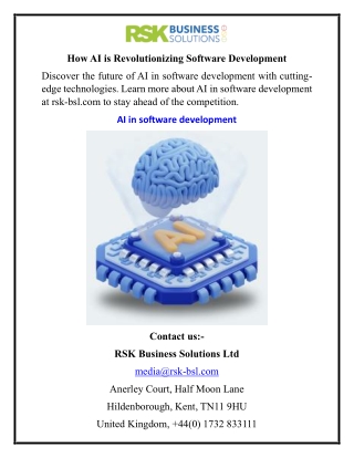 How AI is Revolutionizing Software Development