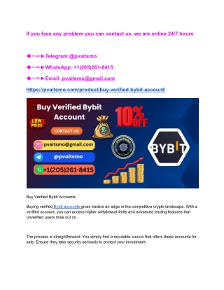 Top 33.3 Places Buy Verified Bybit Accounts G...
