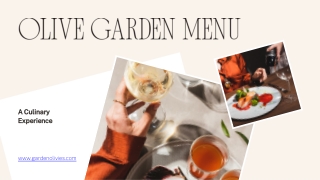 Olive Garden Menu Powerpoint