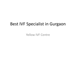 infertility specialist in gurgaon