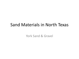 sand materials north Texas