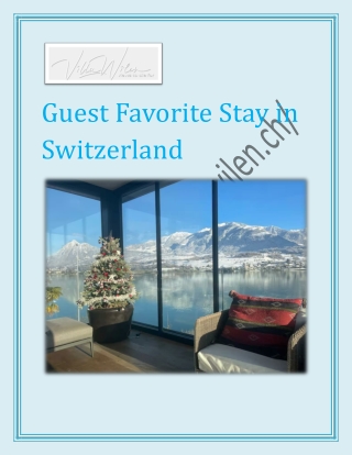 Celebrities Hotspot in Switzerland
