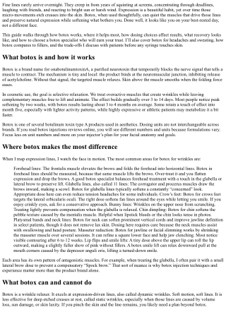 Botox for Wrinkle Control: Managing Expression Lines