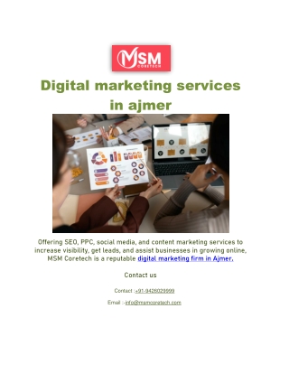 Digital marketing services in ajmer
