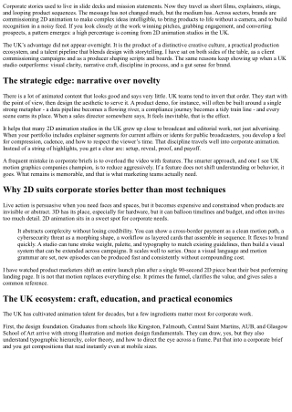 Why UK 2D Animation Studios Are Leading Corporate Storytelling