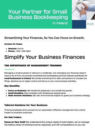 Your Partner for Small Business Bookkeeping