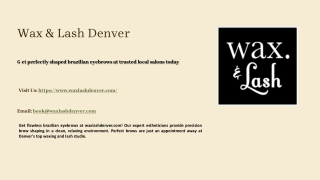 Get perfectly shaped brazilian eyebrows at trusted local salons today