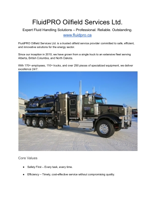 FluidPRO Oilfield Services Ltd (1)