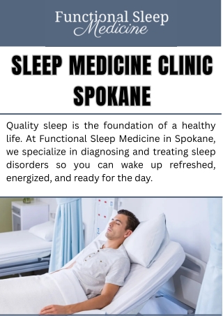 Sleep Medicine Clinic Spokane