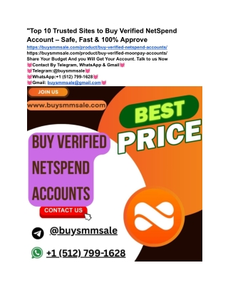 Where Can I Purchase a Verified Netspend Account