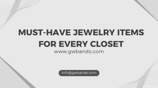 Must-Have Jewelry Items for Every Closet