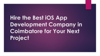 Hire the Best iOS App Development Company in