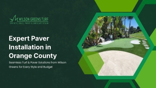 Pavers and synthetic grass