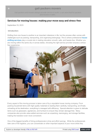 How to find home shifting services: Safe, quick and hassle-free