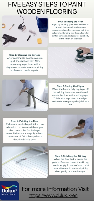 Five Easy Steps to Paint Wooden Flooring