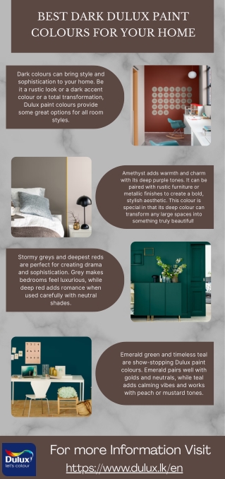 Best Dark Dulux Paint Colours for Your Home