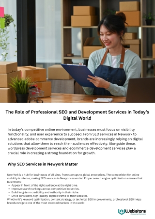 SEO and Development Services in Today’s Digital World
