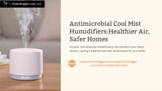 Hydrofogger – High-Performance Humidification for Large Spaces