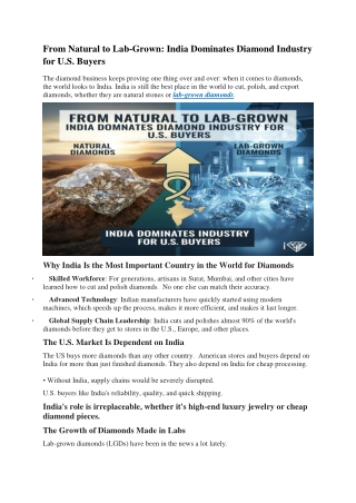 From Natural to Lab-Grown