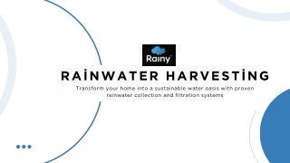 Rainwater Harvesting