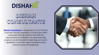 Corporate Training in Gurgaon – Dishah Consultants