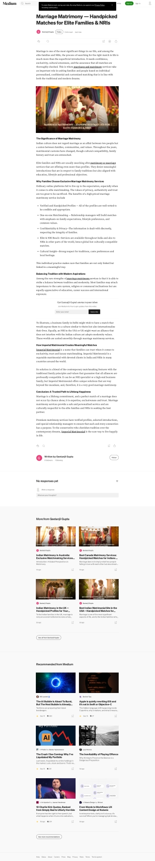 Marriage Matrimony — Handpicked Matches for Elite Families & NRIs