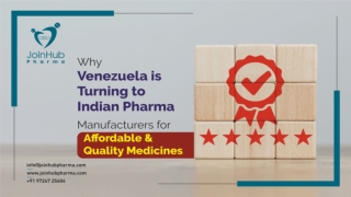 Why Venezuela is Turning to Indian Pharma Manufacturers for Quality Medicines