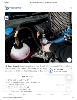 Hệ thống làm mát ô tô là gì? Cấu tạo và nguyên lý hoạt động