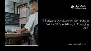 IT Software Development Company in Delhi NCR Specializing in Emerging Tech